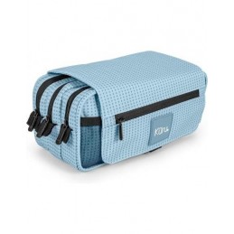 ESTUCHE PORTATODO TRIPLE C/SOLAPA KURU - AZUL