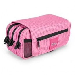 ESTUCHE PORTATODO TRIPLE C/SOLAPA KURU ROSA