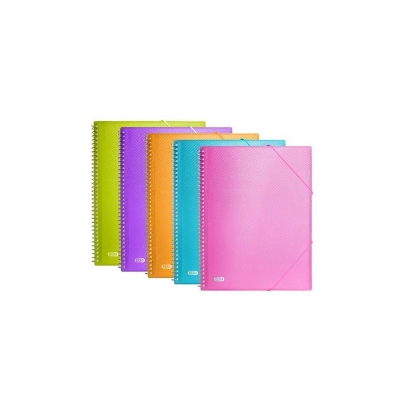 CARPETA FUNDAS FIJAS ESPIRAL URBAN A4 60F SURTIDOS