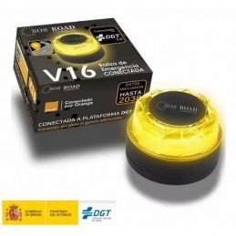 SOS ROAD BALIZA DE SEÑALIZACIÓN V16 CONECTADA DGT