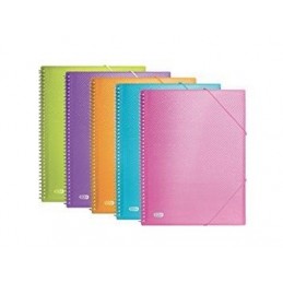 CARPETA FUNDAS FIJAS ESPIRAL URBAN A4 40F SURTIDOS