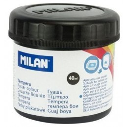 FRASCO TEMPERA 40ml NEGRO MILAN