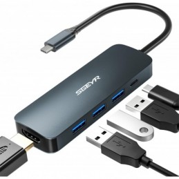 HUB USB C A HDMI 3 USB 1 USB C