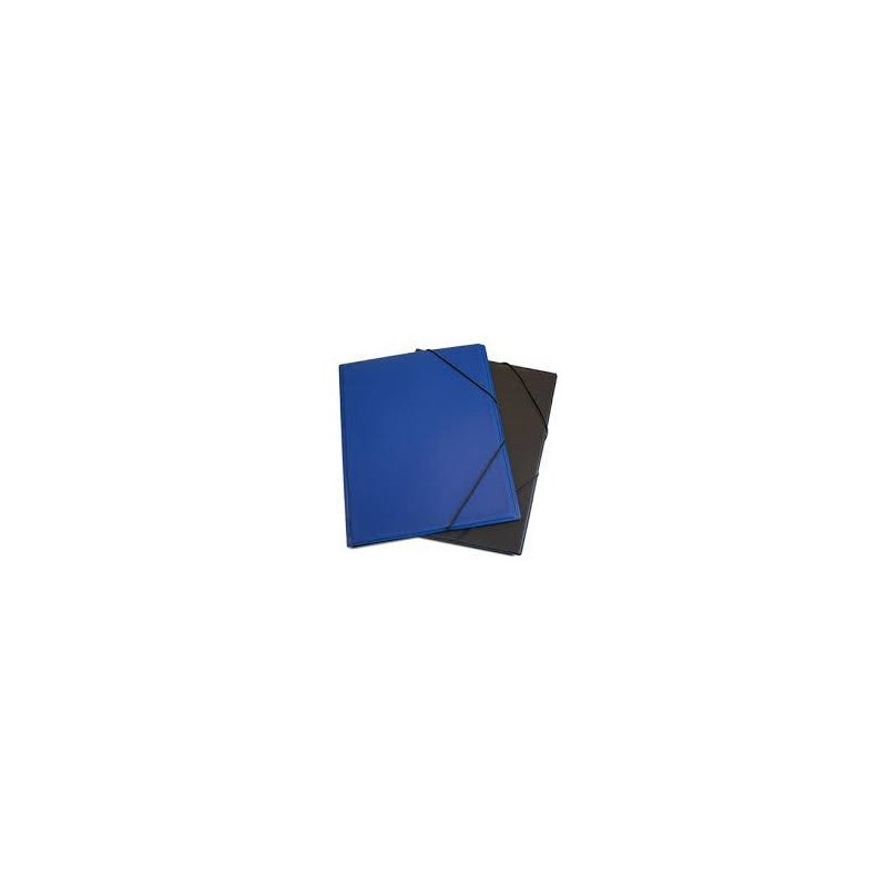 CARPETA FOLIO GOMAS SOLAPA PLASTICO AZUL