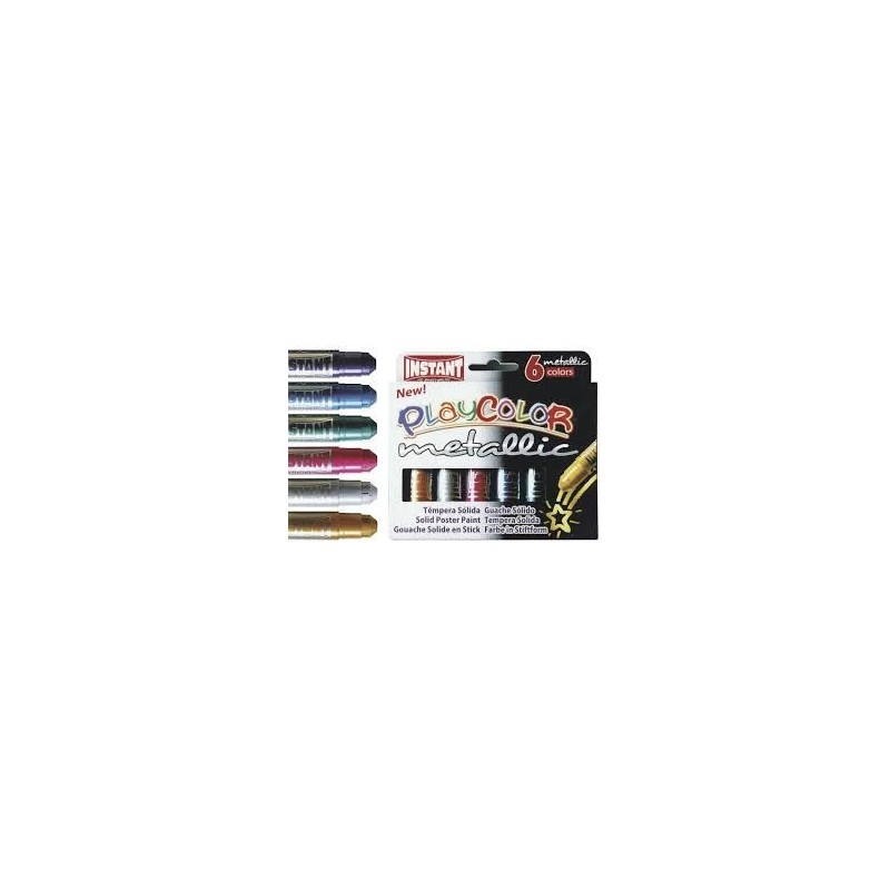 TEMPERA SOLIDA METALLIC ONE ESTUCHE 6 COLORES SURT