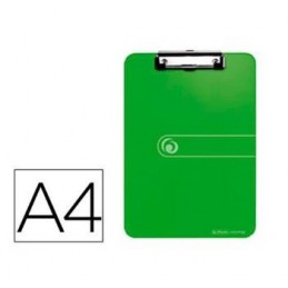 PORTANOTAS HERLITZ CON PINZA DIN A4 VERDE