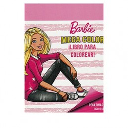 LIBRO MEGACOLOR PEGATINAS BARBIE