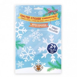 PEGATINAS DE NIEVE PARA CRISTAL DE VENTANA 24UND
