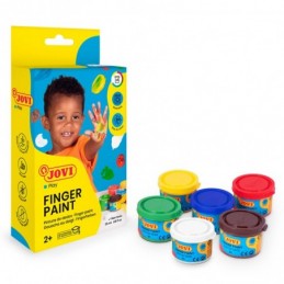PINTURA DE DEDOS JOVI 6 BOTES 35ML SURTIDOS