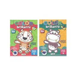 LIBROS APRENDE A COLOREAR COLOR BRILLANTE