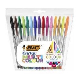 BOLIGRAFO BIC CRISTAL MULTICOLOR B/15
