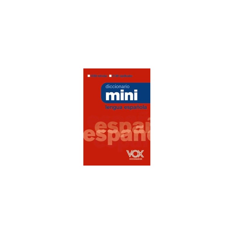 DICCIONARIO MINI DE LA LENGUA ESPAÑOLA