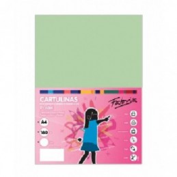 CARTULINA 180GR A4 100H VERDE CLARO