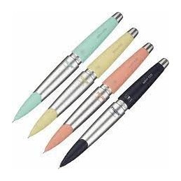 PORTAMINAS CAPSULE SLIM SILVER 0.5MM CON GOMA