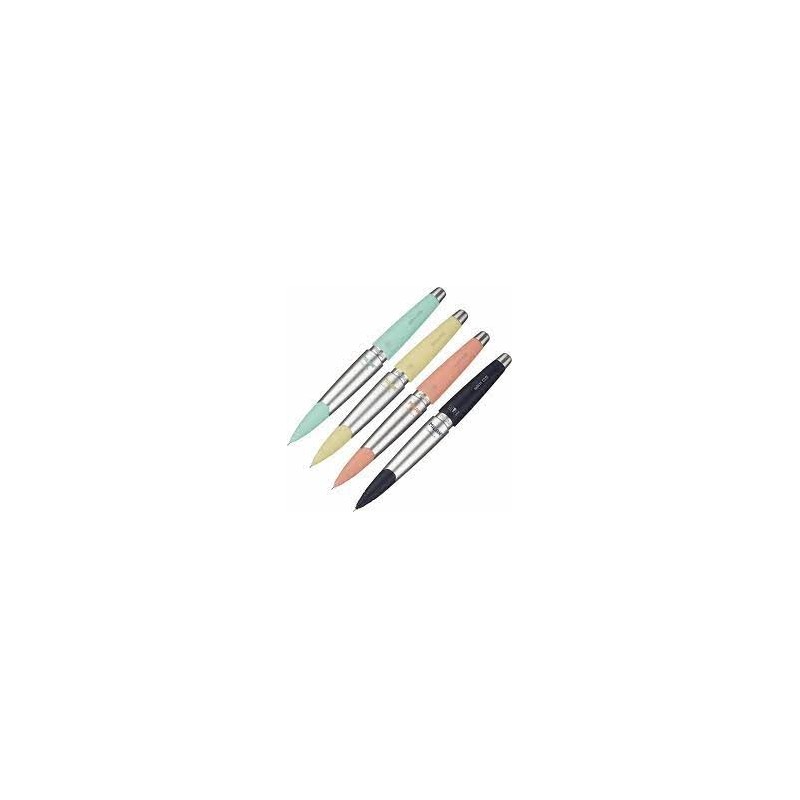 PORTAMINAS CAPSULE SLIM SILVER 0.5MM CON GOMA