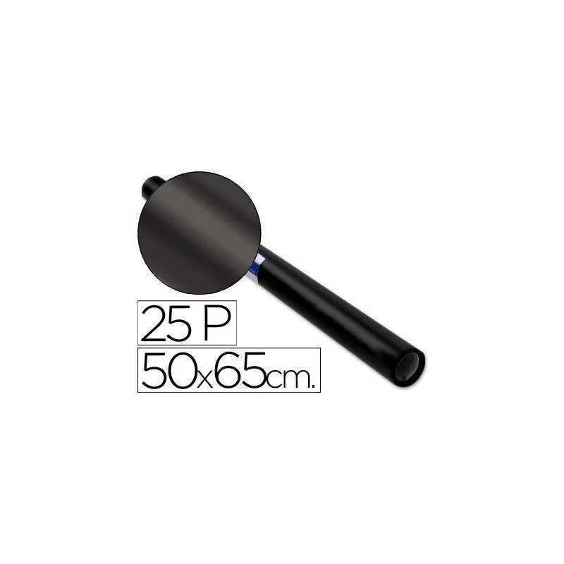 PAPEL CHAROL ROLLO 25/H NEGRO