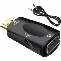 ADAPTADOR DE HDMI A VGA CON TOMA DE JACK PARA AUDI