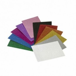 LAMINA GOMA EVA 20X30  EFECTO PURPURINA