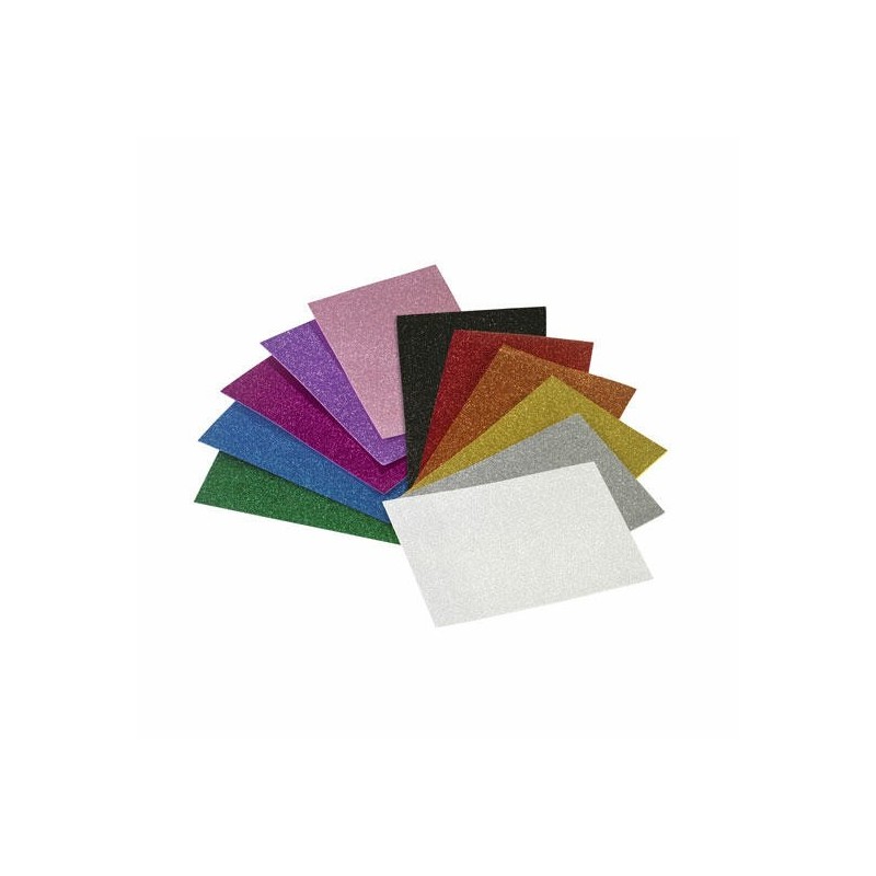 LAMINA GOMA EVA 20X30  EFECTO PURPURINA