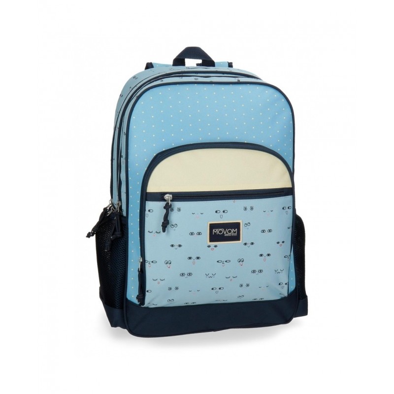 MOCHILA ADAP. 45CM 2 CREMA. MOVOM WINK AZUL