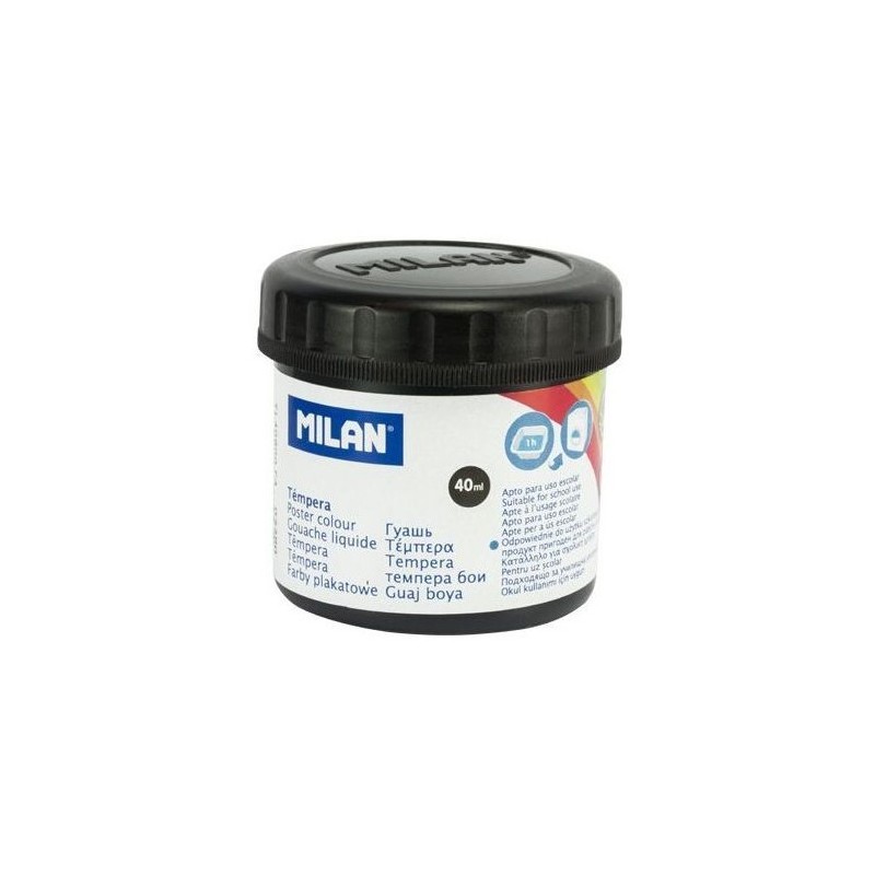 FRASCO TEMPERA 40ml NEGRO MILAN