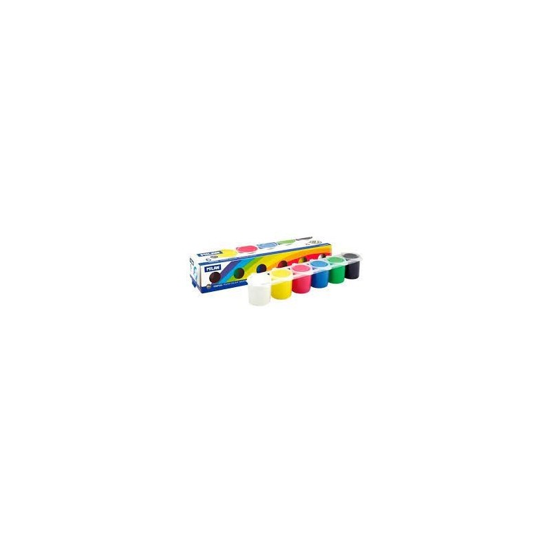 ESTUCHE TEMPERA MILAN 6 COLORES 25ml