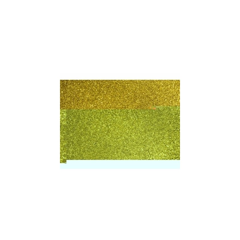 LAMINA GOMA EVA 40x60 ORO EFECTO PURPURINA