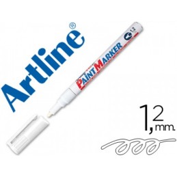 ROTULADOR ARTLINE MARCADOS PERMANENTE BLANCO 1.2MM