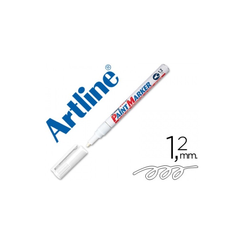 ROTULADOR ARTLINE MARCADOS PERMANENTE BLANCO 1.2MM