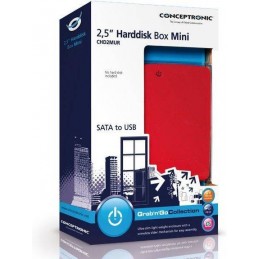 CAJA EXTERNA 2.5 USB 2.0 ROJO FERRARI CHD2MU