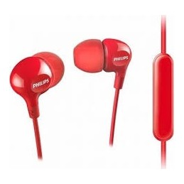 AURICULARES CON MICRO INTRAUDITIVOS PHILIPS ROJO