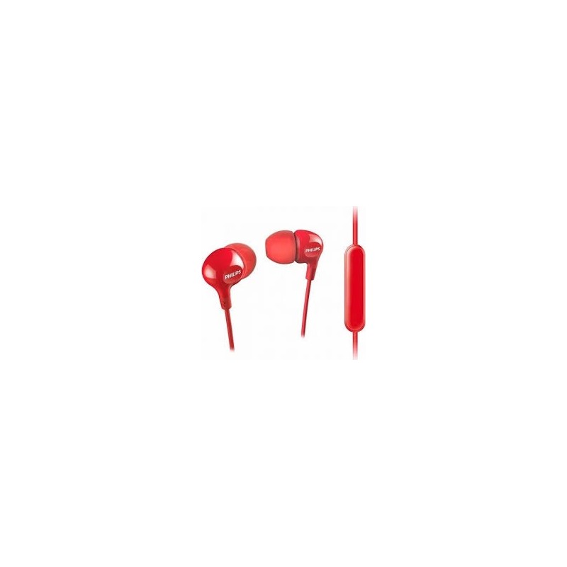 AURICULARES CON MICRO INTRAUDITIVOS PHILIPS ROJO