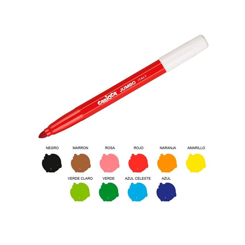 ROTULADOR CARIOCA B/30 JUMBO MARRON
