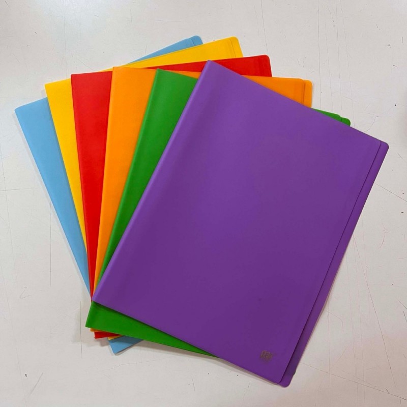 CARPETA A4 20 FUNDAS HIPERFLEX OPACO COLORS SURTID