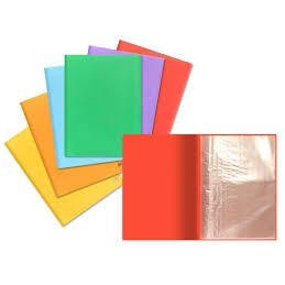 CARPETA A4 10 FUNDAS HIPERFLEX OPACO COLORES SURTI