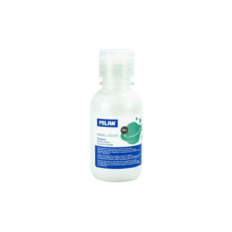 FRASCO 125ML TEMPERA BLANCO METAL