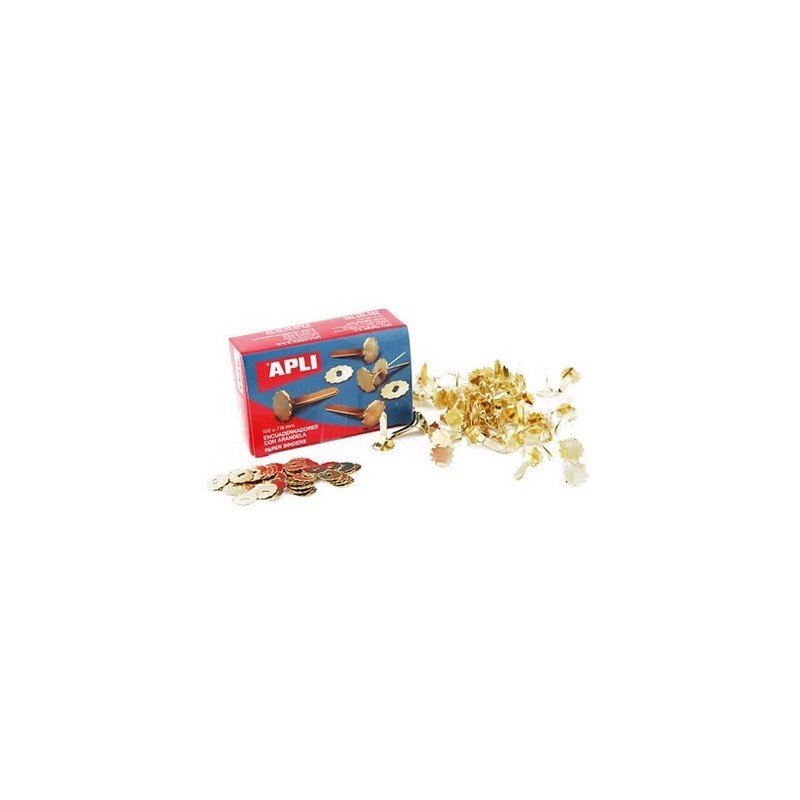 ENCUADERNADOR CON ARANDELA APLI 18mm 100UDS