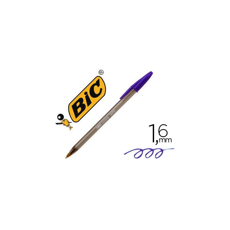 BOLIGRAFO BIC COLOR MORADO