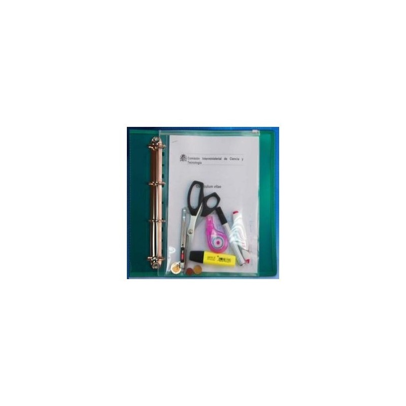 FUNDA A4 MULTITALADRO CIERRE CREMALLERA