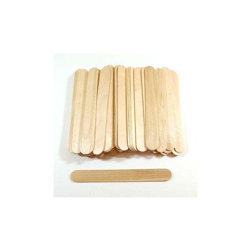 PALILLOS MADERA NATURAL PLANOS 15x1.8CM