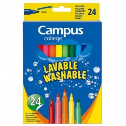 ROTULADOR CAMPUS TINTA LAVABLE 24 COLORES