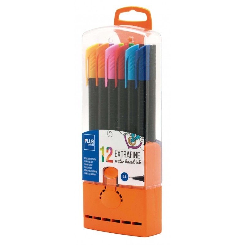 ROTULADOR PLUS EXTRAFINO CAPSULA 12 COLORES