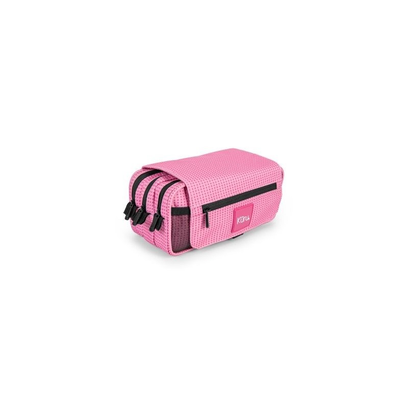ESTUCHE PORTATODO TRIPLE C/SOLAPA KURU ROSA