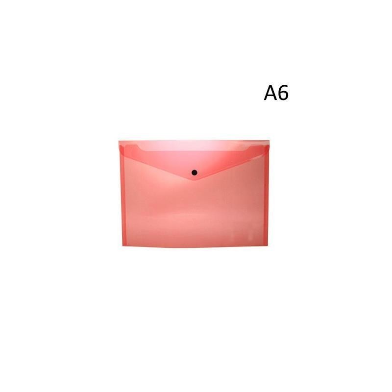 SOBRE BROCHE A6 PP PORTADOCUMENTOS ROJO