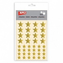 GOMETS ESTRELLA ORO BOLSA 3 HOJAS/120UDS