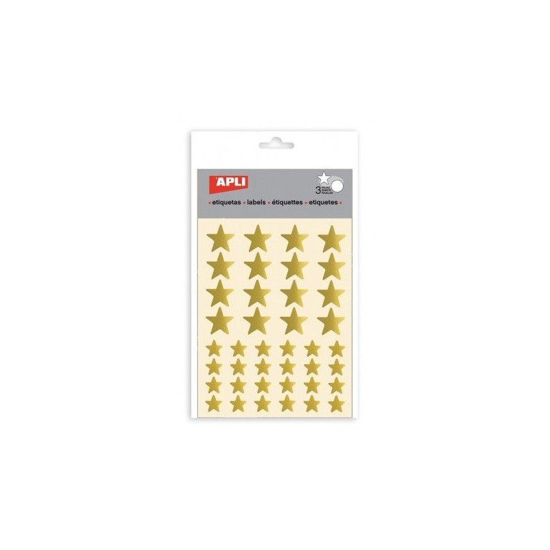 GOMETS ESTRELLA ORO BOLSA 3 HOJAS/120UDS