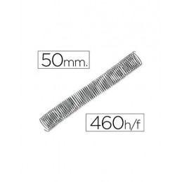 ESPIRAL METALICA 5.1 50MM NEGRO C/25 (460 HOJAS)