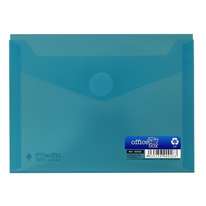 SOBRES CIERRE V-LOCK A6 160x120MM AZUL