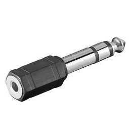 ADAPTADOR AUDIO JACK 3.5H/JACK 6.35 M