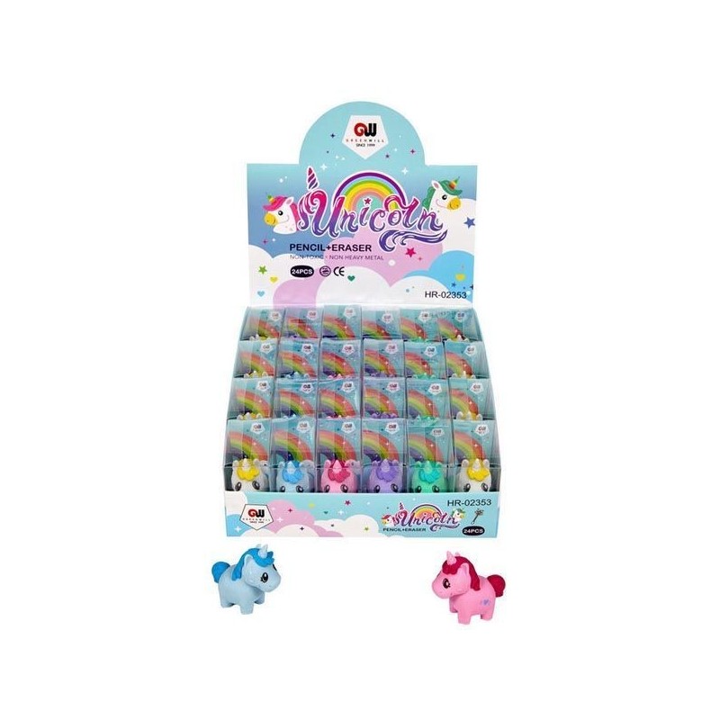 GOMA UNICORNIO COLORES SURTIDOS